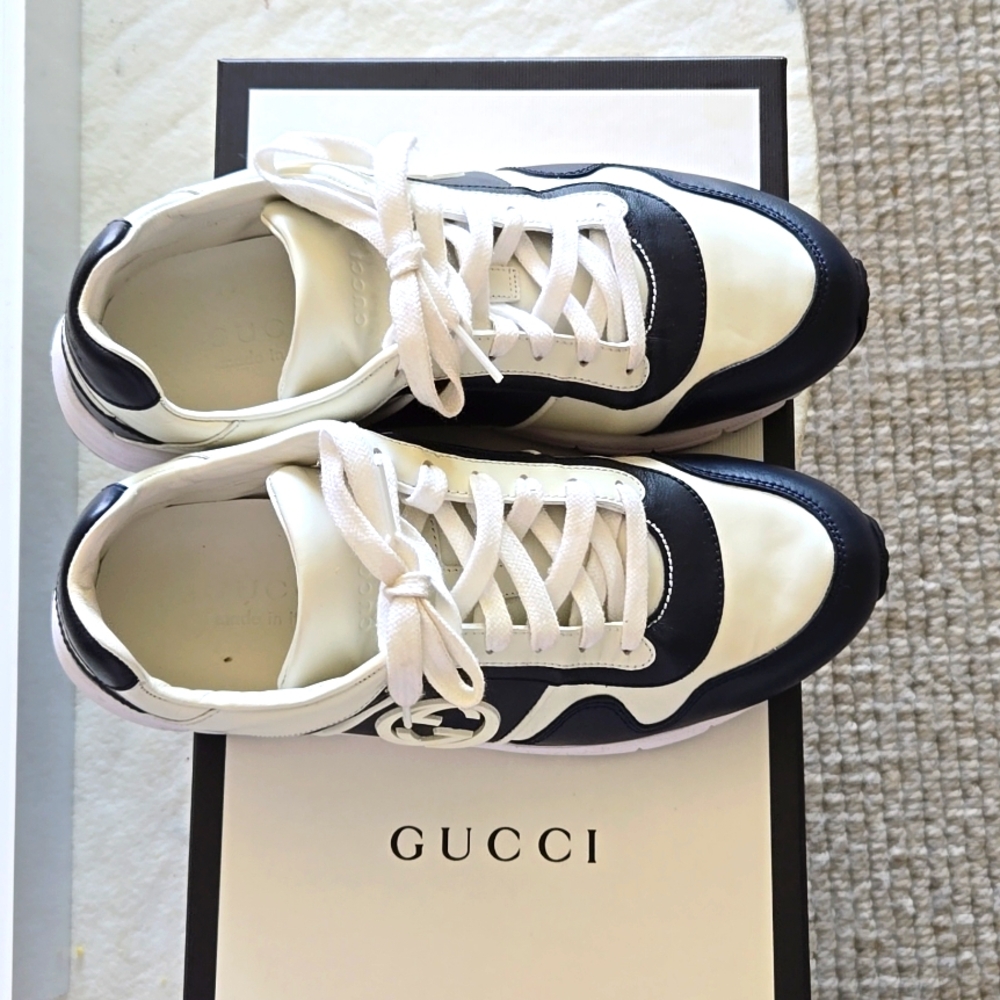 Gucci Leather unisex low trainers 5 UK 7 US men's 9 women